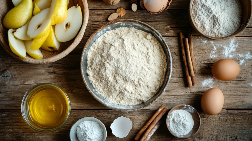 Ingrédients pour recette sans gluten et sans sucre