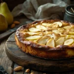 Gâteau sans gluten et sans sucre sur table provençale