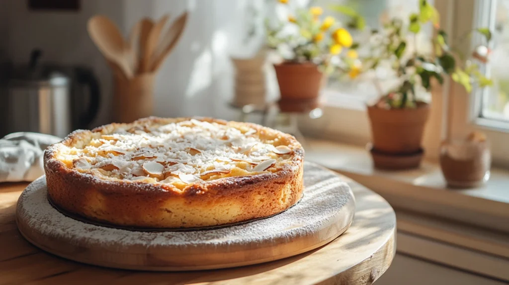 Gâteau pour diabétique maison sur table rustique