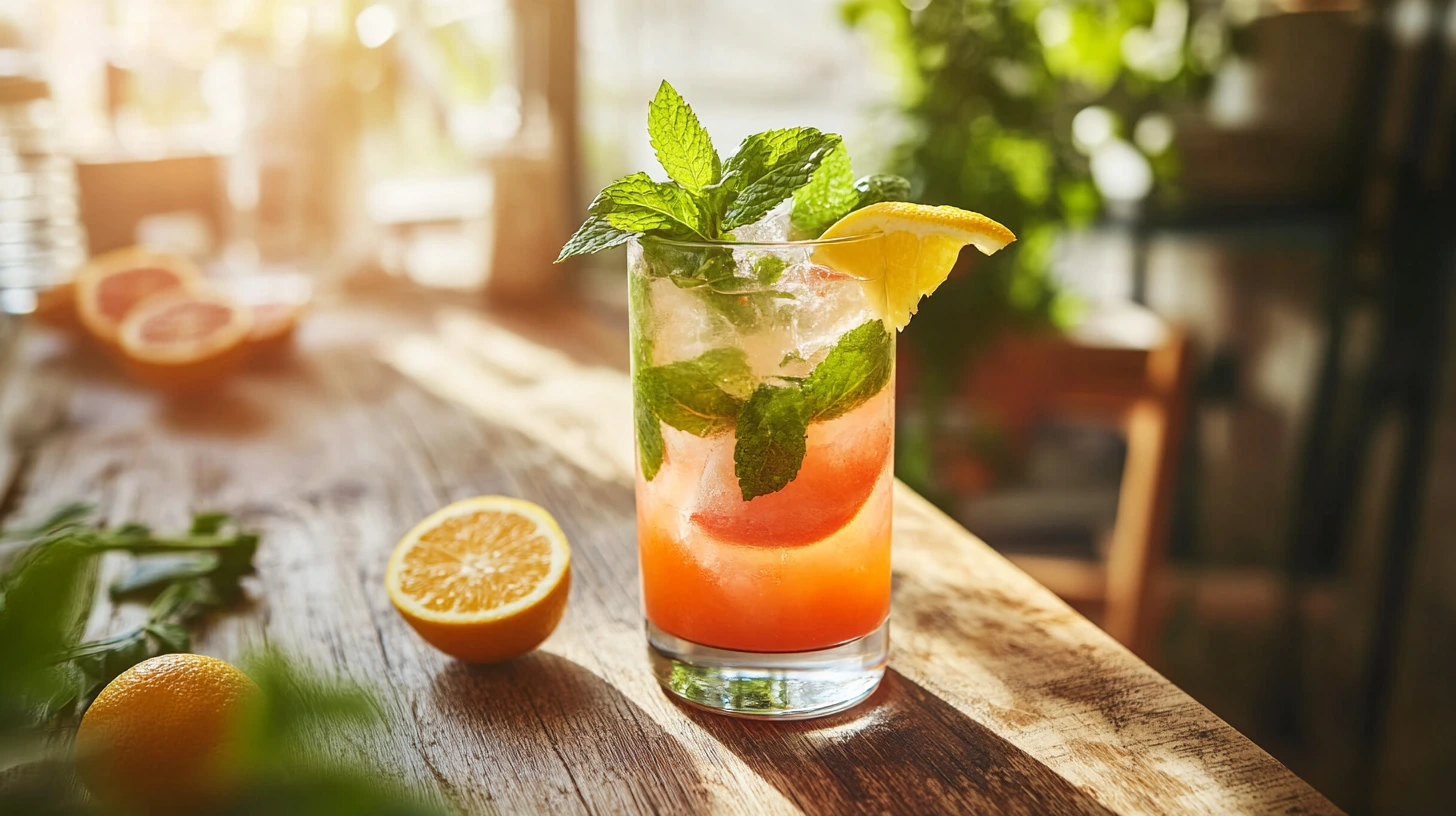 mocktail maison coloré sans alcool