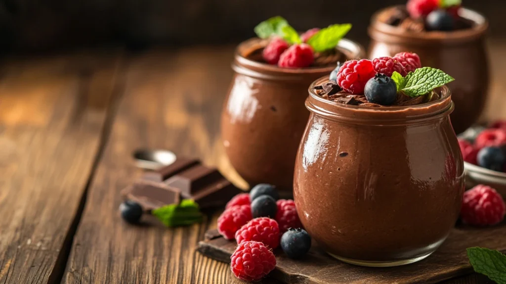 mousse chocolat sans gluten en verrine