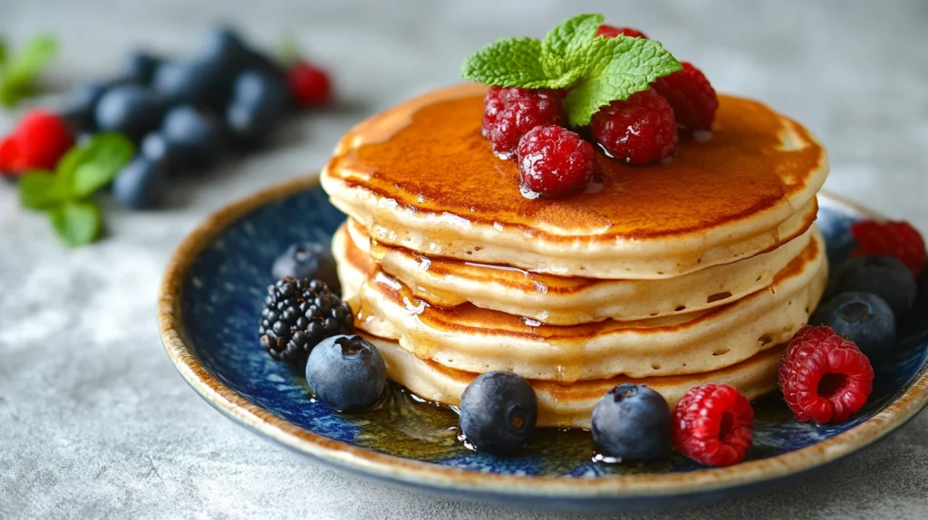 Pancakes sans gluten servis