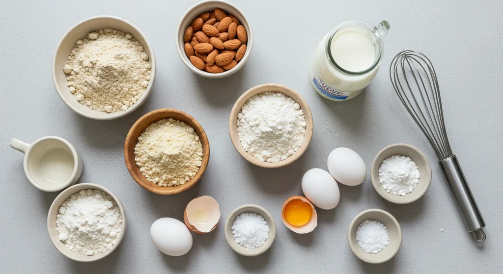 ingrédients pour crêpes sans gluten