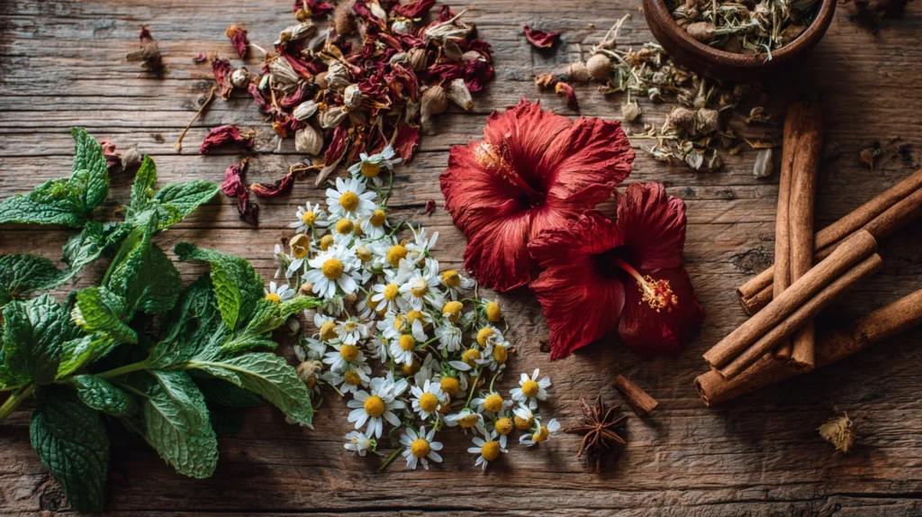 Ingrédients pour infusions maison