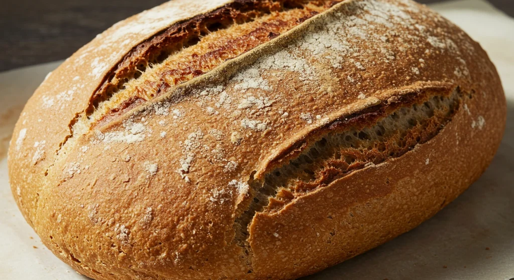 pain au sarrasin sans gluten à la sortie du four