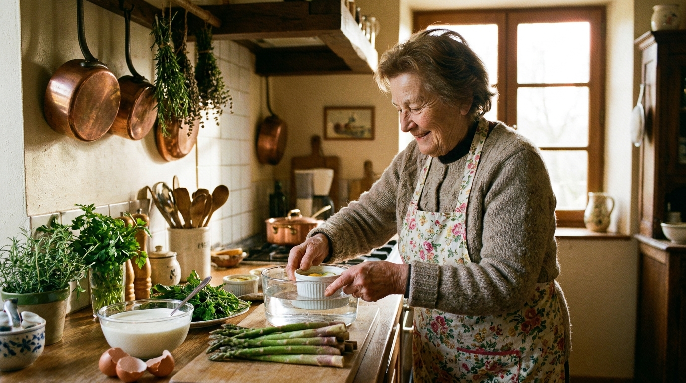 grandma preparing smoothie