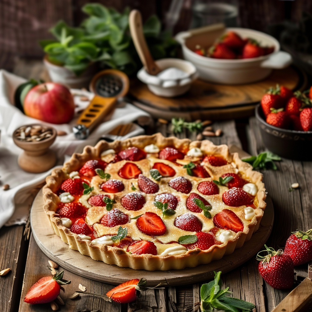 Tarte aux fraises maison : La douceur de Provence dans votre assiette