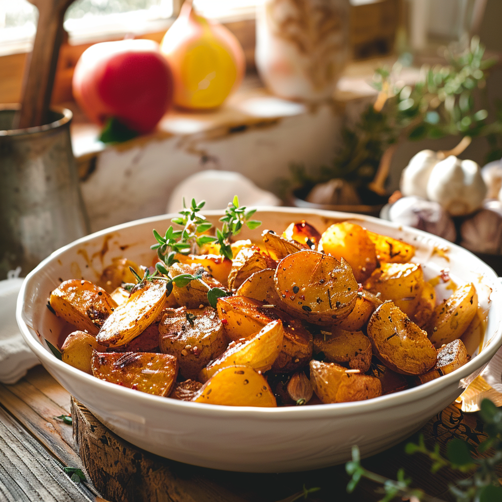 Pommes de terre nouvelles au four, un délice de grand-mère