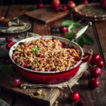 Crumble aux cerises : le dessert fruité et réconfortant de Mamie Julia