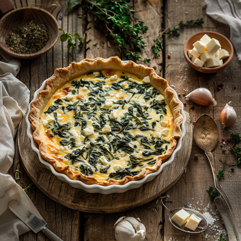 Quiche Épinards Chèvre : La Recette Facile et Gourmande de Mamie Julia