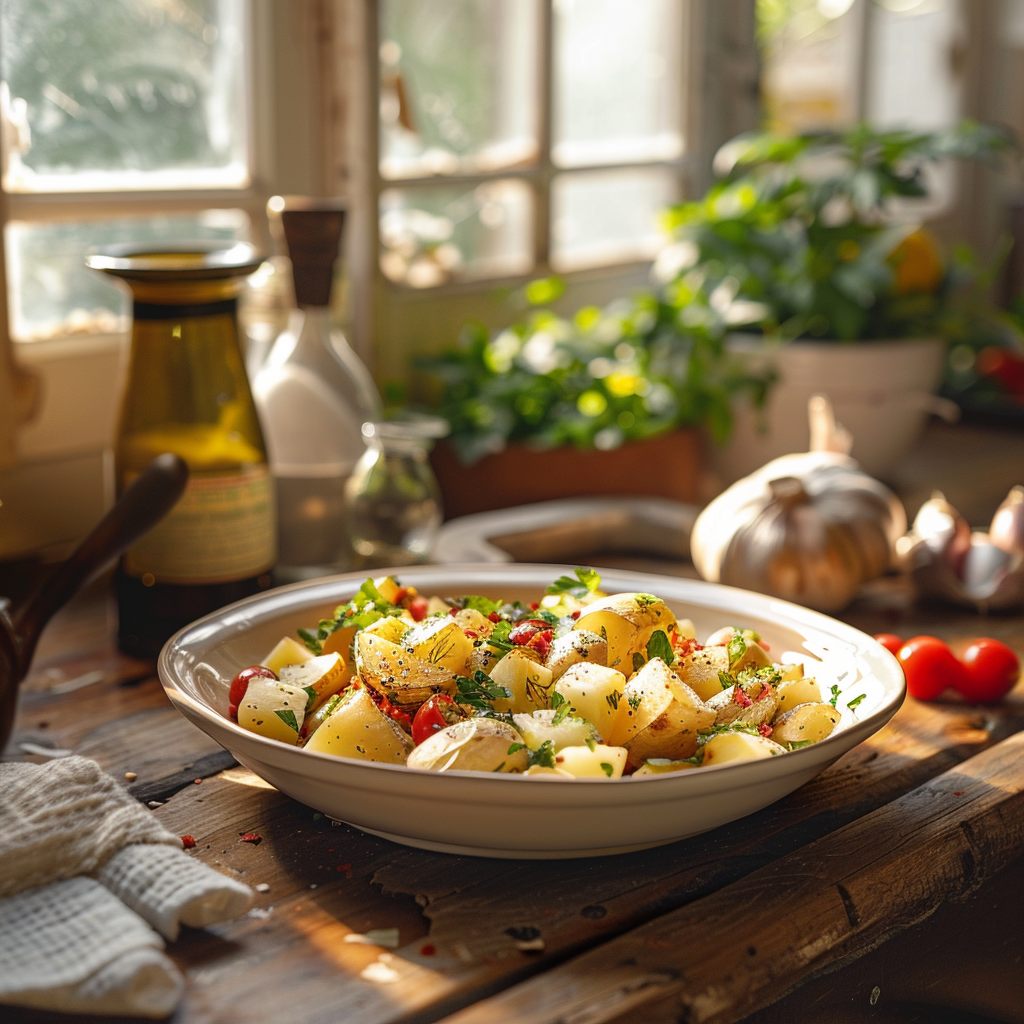 Salade de pommes de terre à l’ancienne : Le goût authentique retrouvé