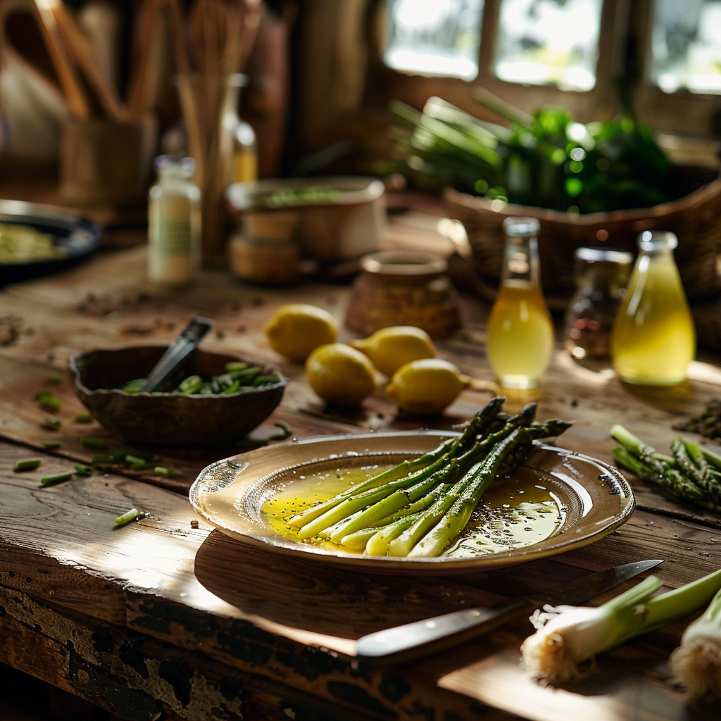 Asperges Vinaigrette à l'Ancienne, un plat frais et printanier