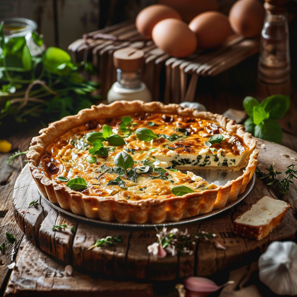 Quiche aux Épinards et Chèvre : Le Réconfort Gourmand de Mamie Julia