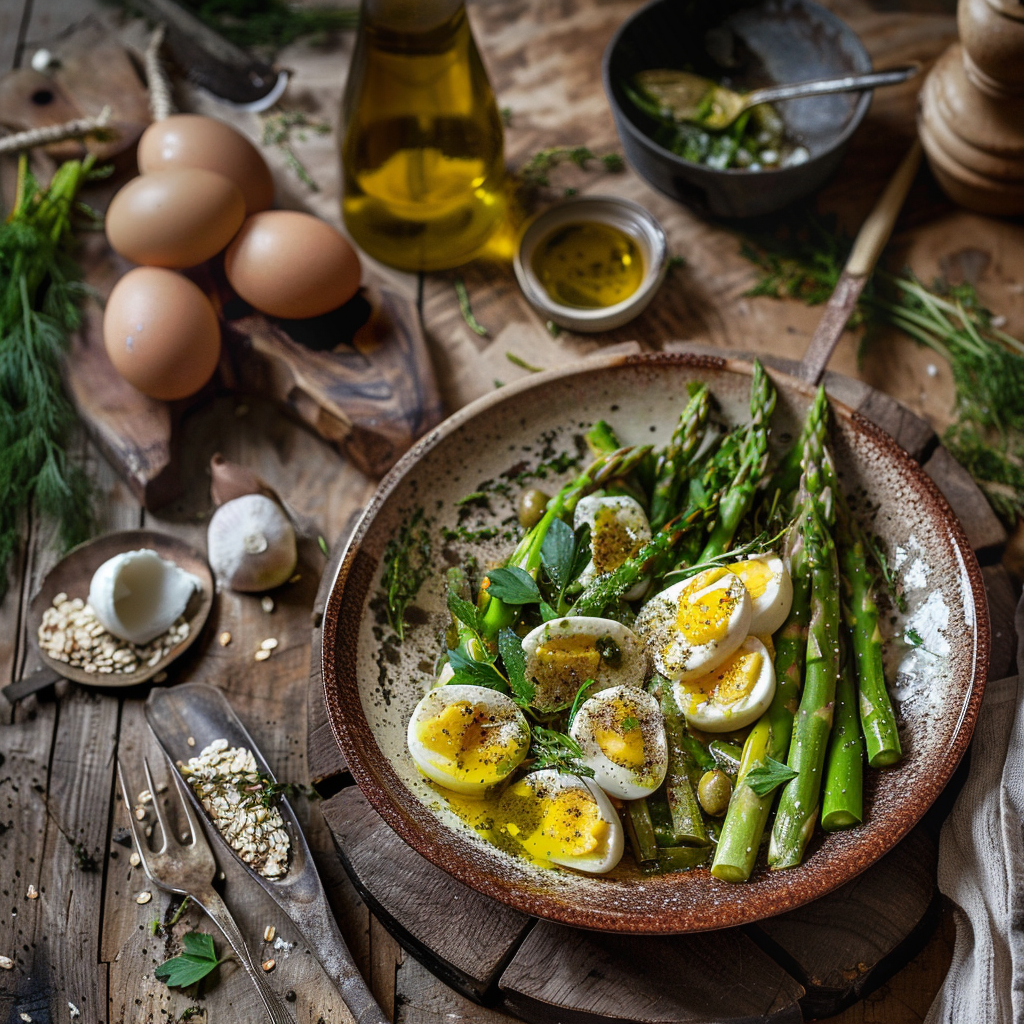 Salade d’asperges et œufs durs : la fraîcheur provençale dans votre assiette