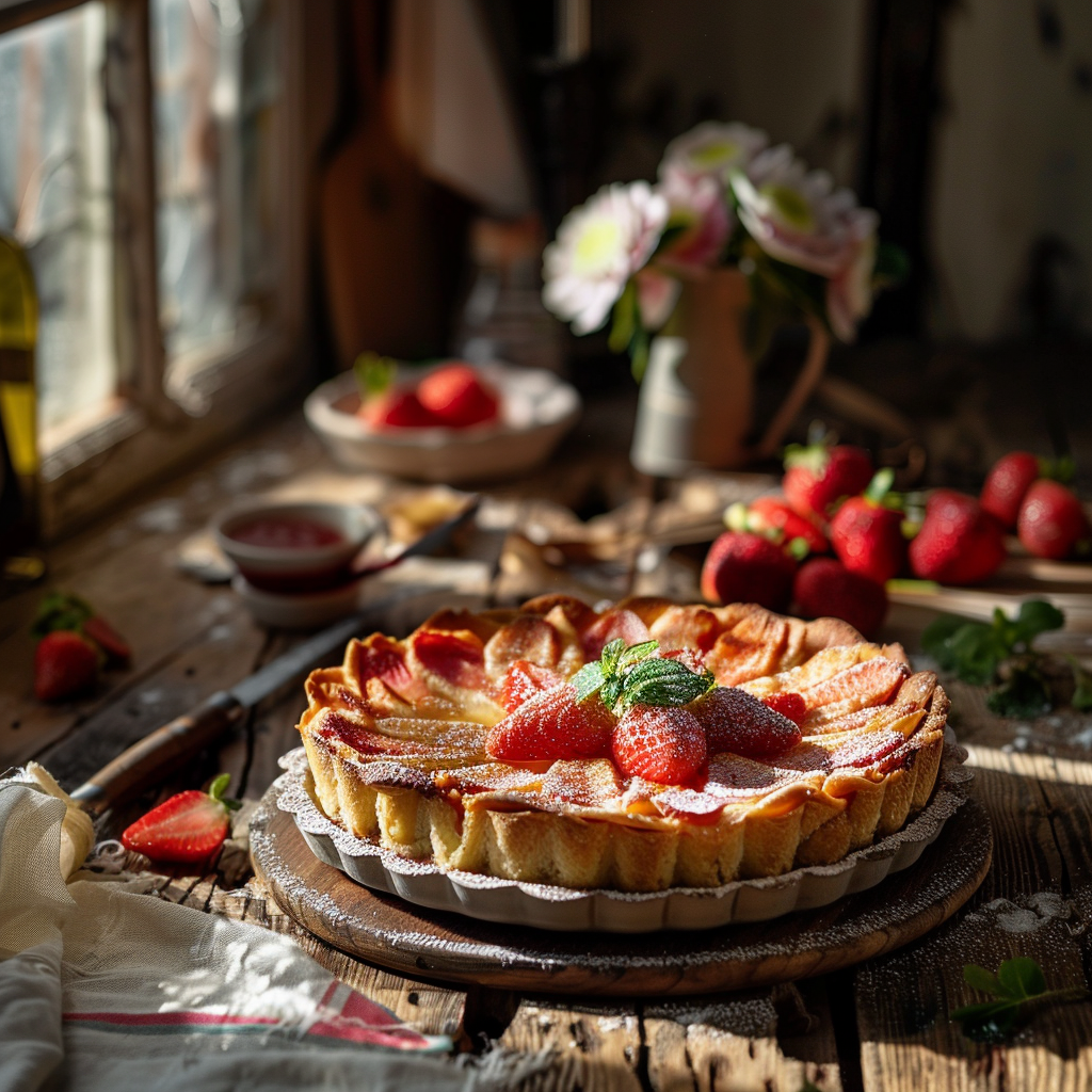 Charlotte aux Fraises : Le Délice Frais de Grand-Mère Julia