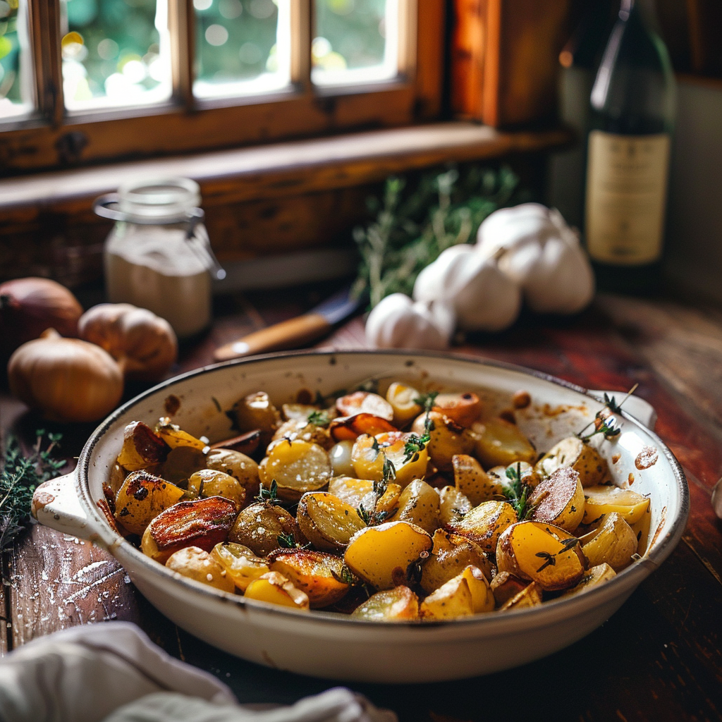 Pommes de terre nouvelles au four : Le délice simple de Mamie Julia