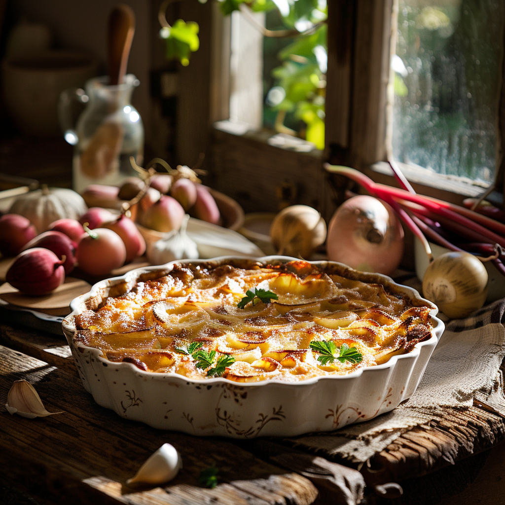 Clafoutis à la rhubarbe : Un délice printanier tout simple