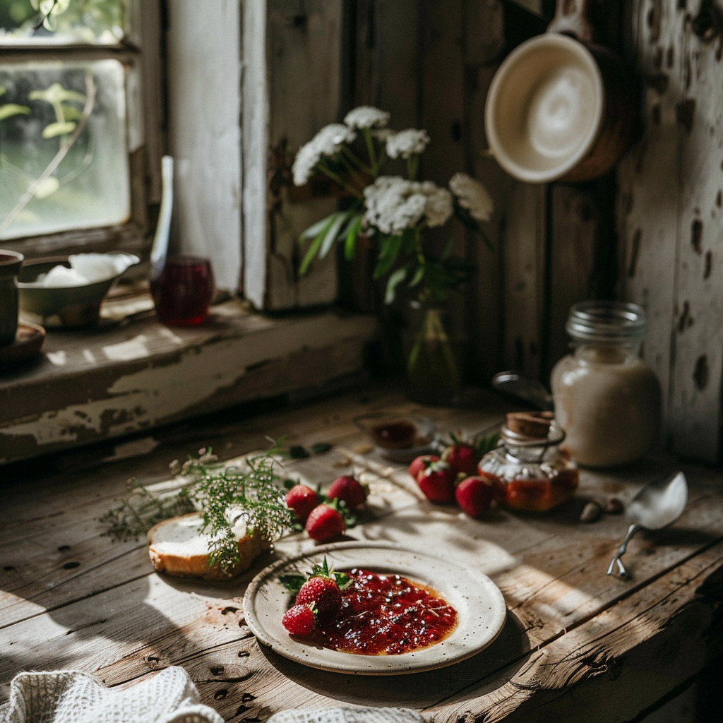 Confiture de fraises maison : le soleil en pot !