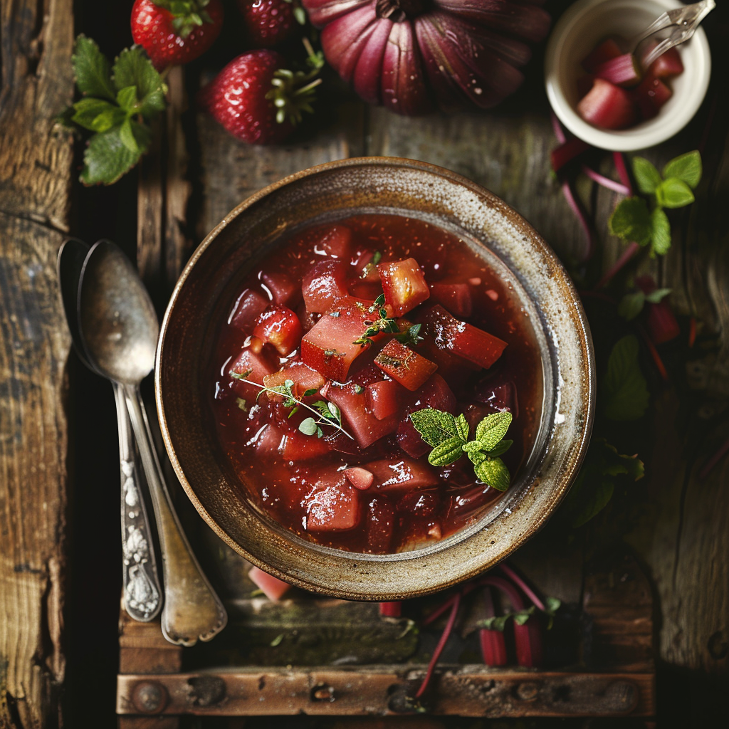 Compote Fraises Rhubarbe : Le Goût de l'Été au Naturel