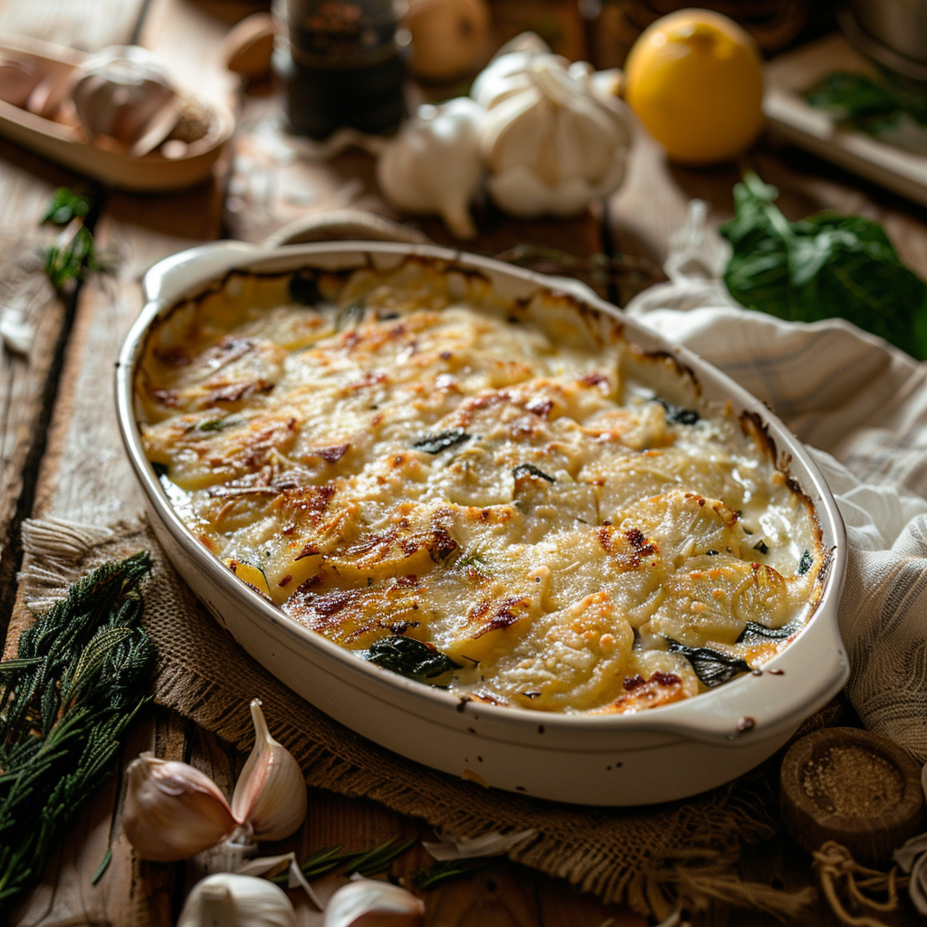 Gratin d’épinards à la crème : Le Secret Gourmand de Mamie Julia