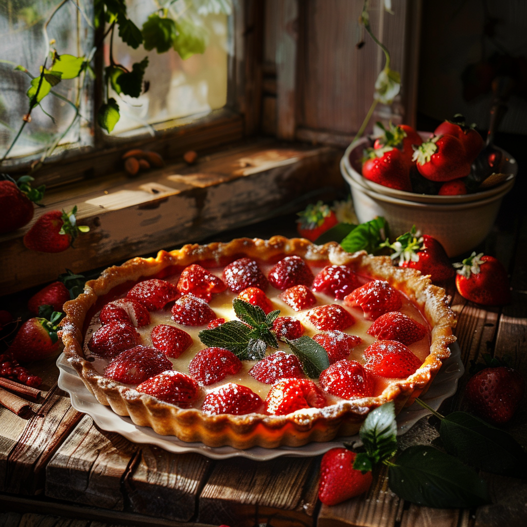 Tarte aux fraises maison facile et gourmande