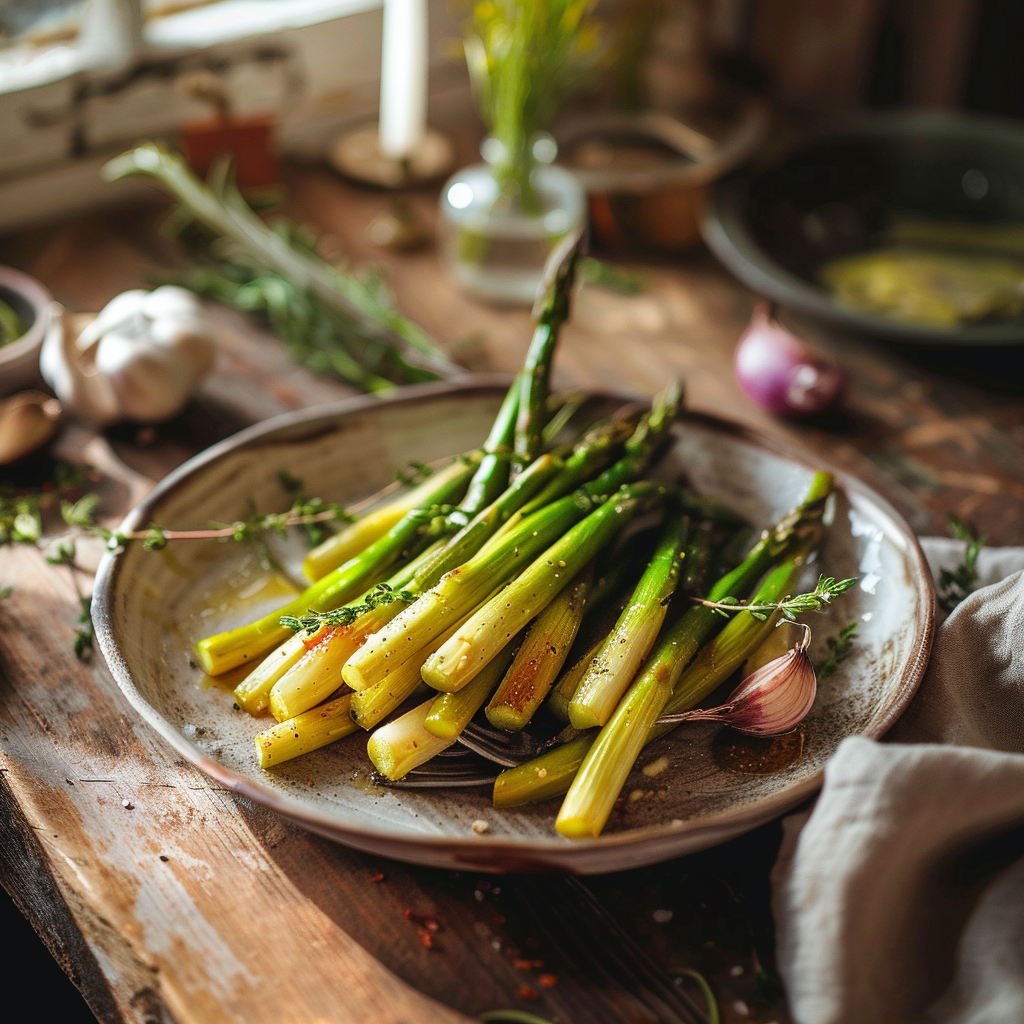 Asperges Vertes Rôties au Four : La Touche Fraîcheur de Mamie Julia