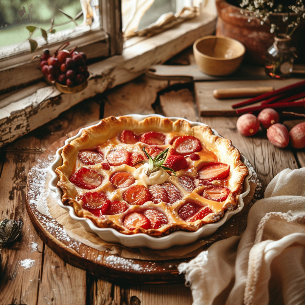 Tarte Fraise Rhubarbe Maison : Un Délice Printanier