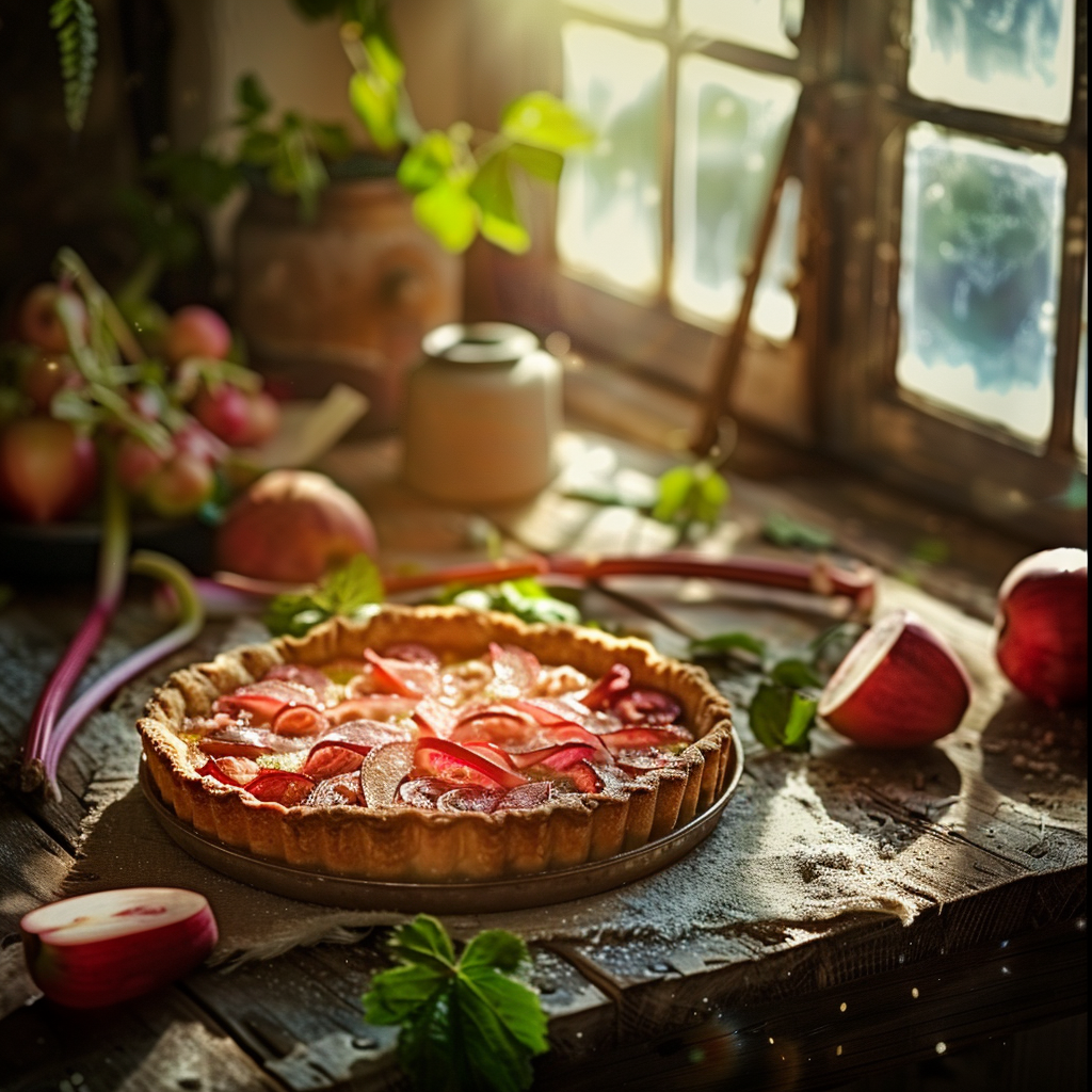 Tarte Fraise Rhubarbe : Le Goût de l'Été selon Mamie Julia