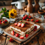 Tiramisu aux fraises : une douceur fruitée et légère
