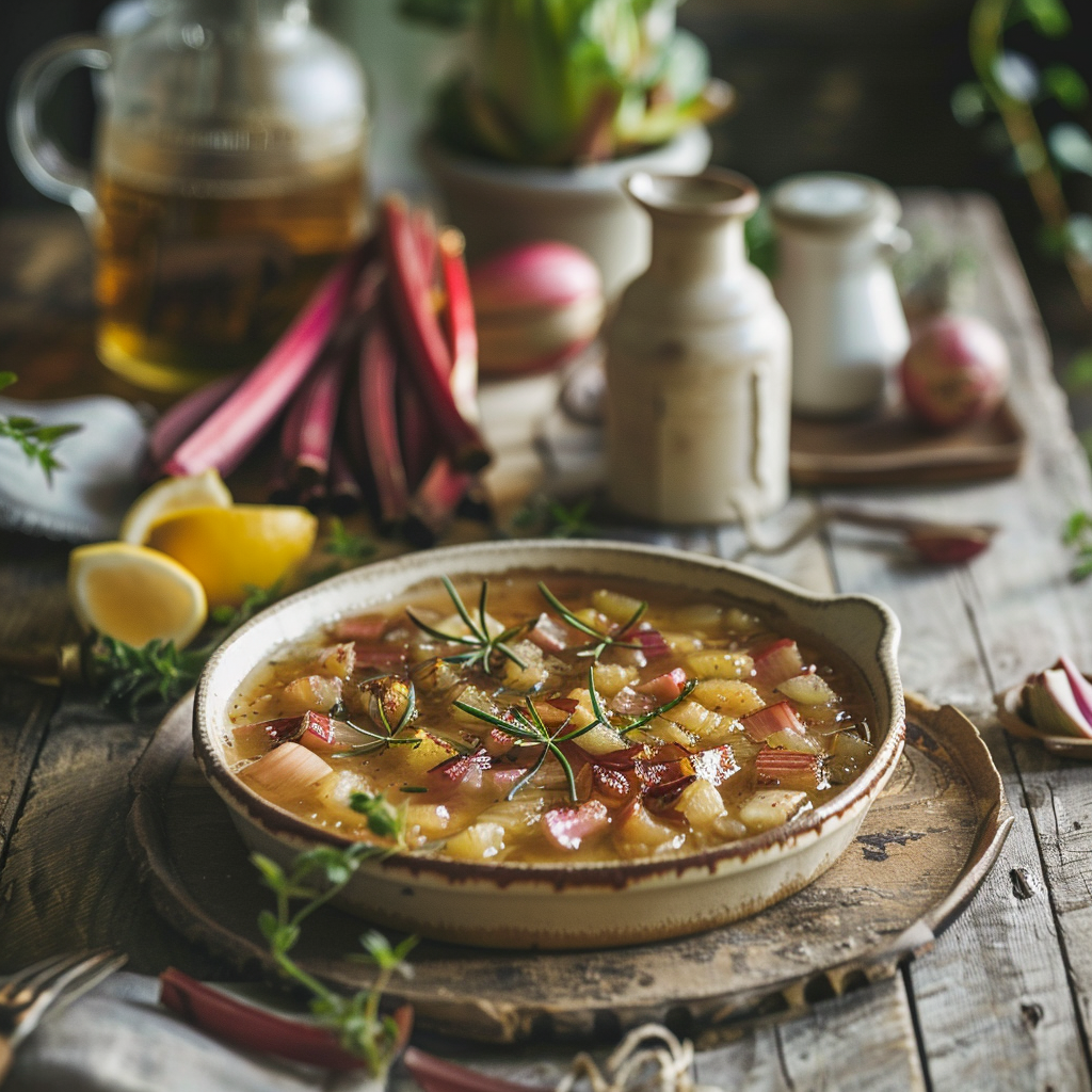 Compote de rhubarbe maison : la douceur acidulée de Mamie Julia