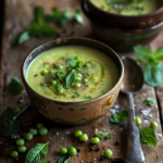 Velouté de petits pois à la menthe : la recette fraîcheur de Mamie Julia