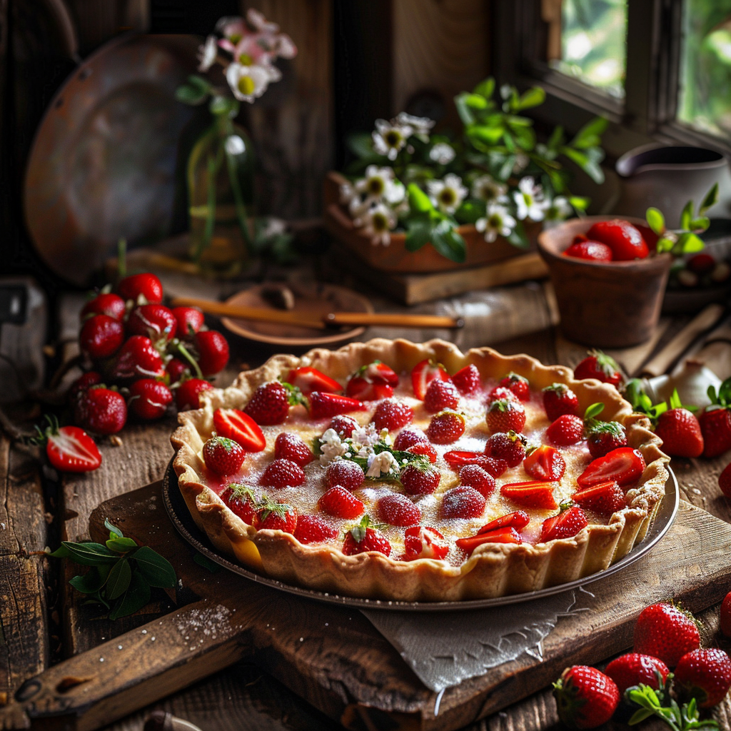 Tarte aux fraises maison : le dessert d'été inratable