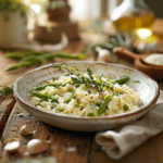 Risotto aux asperges : Le crémeux et le croquant de saison