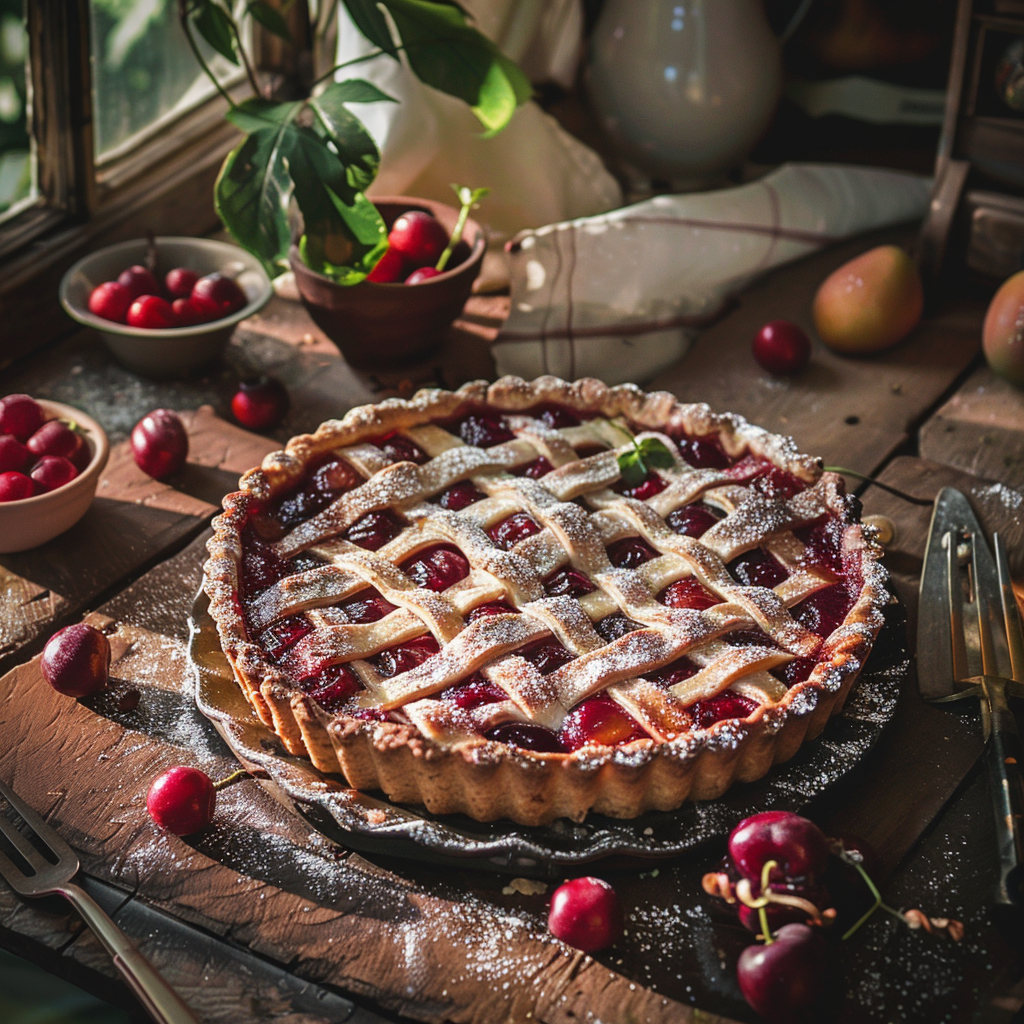 Tarte aux Cerises Maison : Le Goût de l'Été Portugais