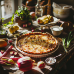 Tarte à la rhubarbe traditionnelle de Mamie Julia
