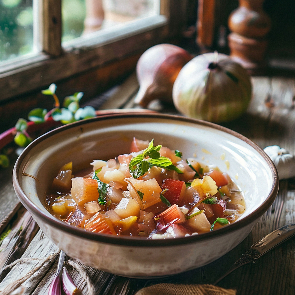 Compote de rhubarbe maison : le goût authentique du printemps