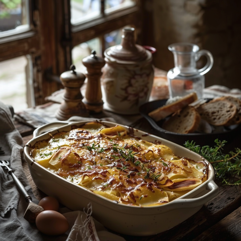 Gratin de pâtes au jambon : le plat réconfortant de Mamie Julia