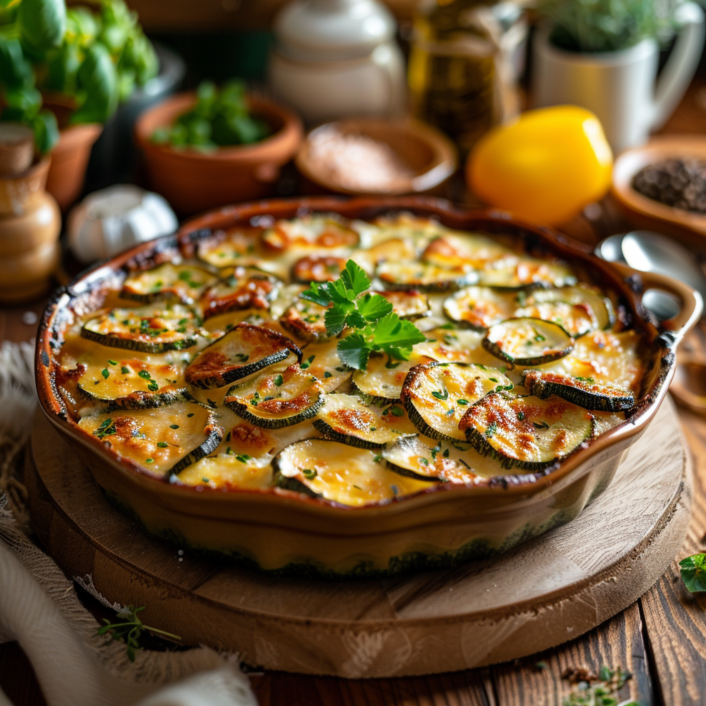 Gratin de Courgettes : Le Meilleur Plat Familial aux Saveurs du Soleil