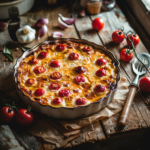 Clafoutis salé aux tomates cerises : le goût de Provence dans votre assiette