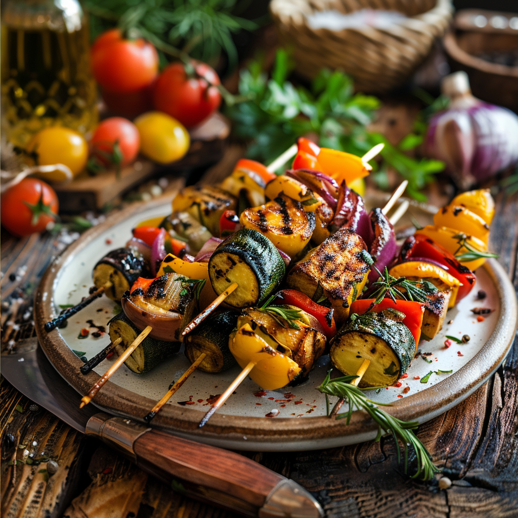 Brochettes de légumes grillés : le soleil dans votre assiette