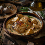Poulet à la Crème Parfumé aux Herbes de Provence