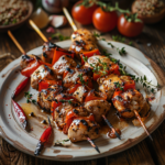Brochettes de poulet marinées aux herbes de Provence : le goût du soleil à votre table