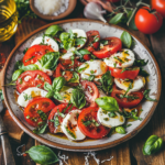 Salade Caprese : Fraîcheur Italienne entre Tomate, Mozzarella et Basilic