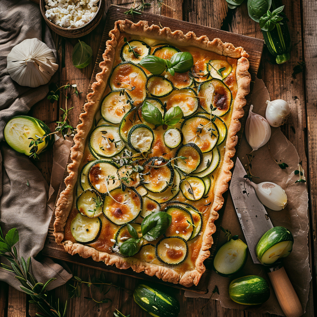 Tarte Courgette Chèvre : Le Goût du Soleil dans Votre Assiette