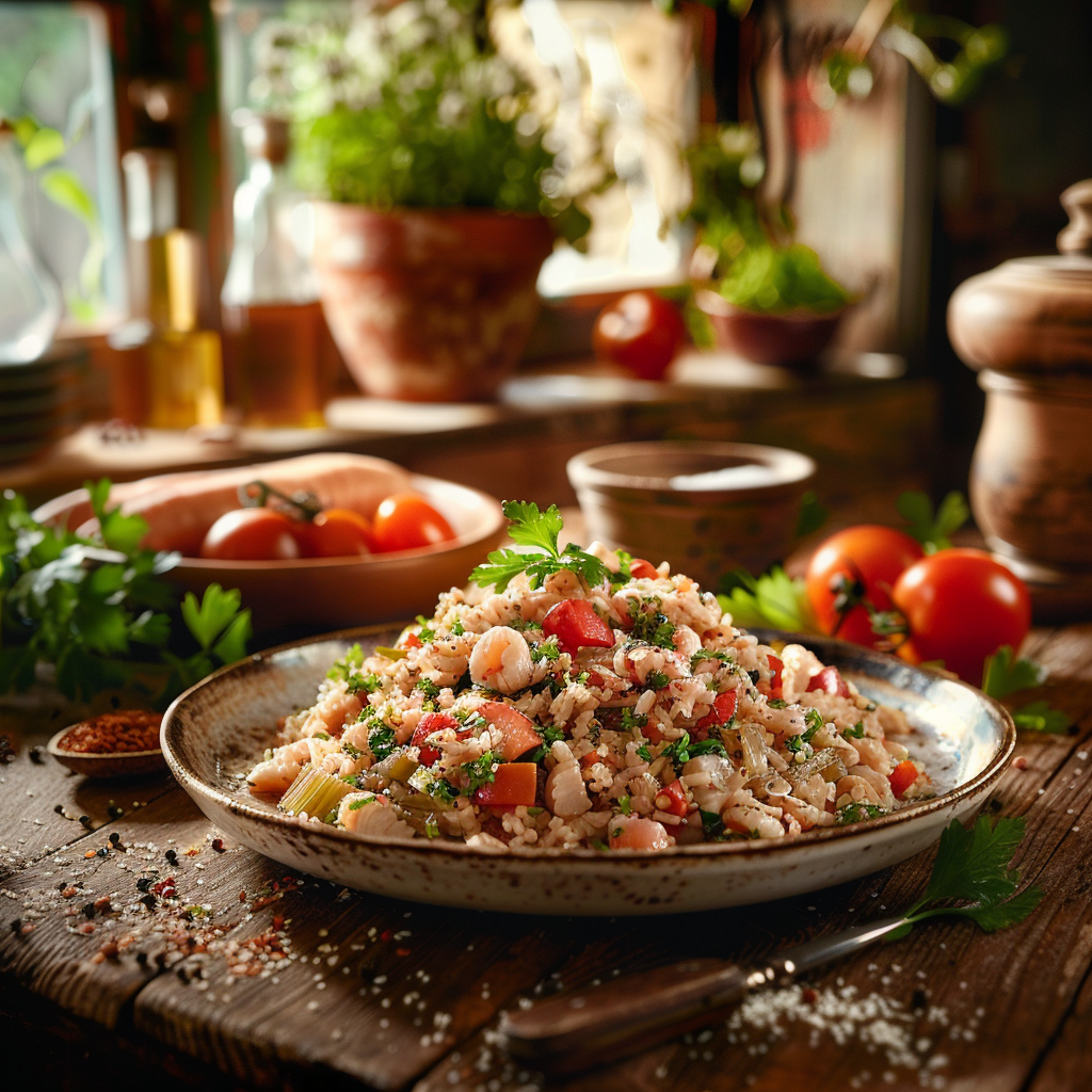 Salade de riz au thon, un classique réconfortant de Mamie Julia