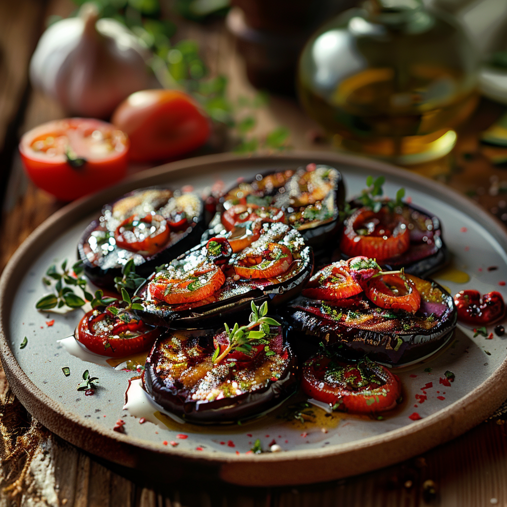 Aubergines grillées à l’huile d’olive : Le goût du soleil dans votre assiette