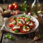 Salade Caprese : Tomate, Mozzarella et Basilic, la Fraîcheur aux Saveurs d'Italie