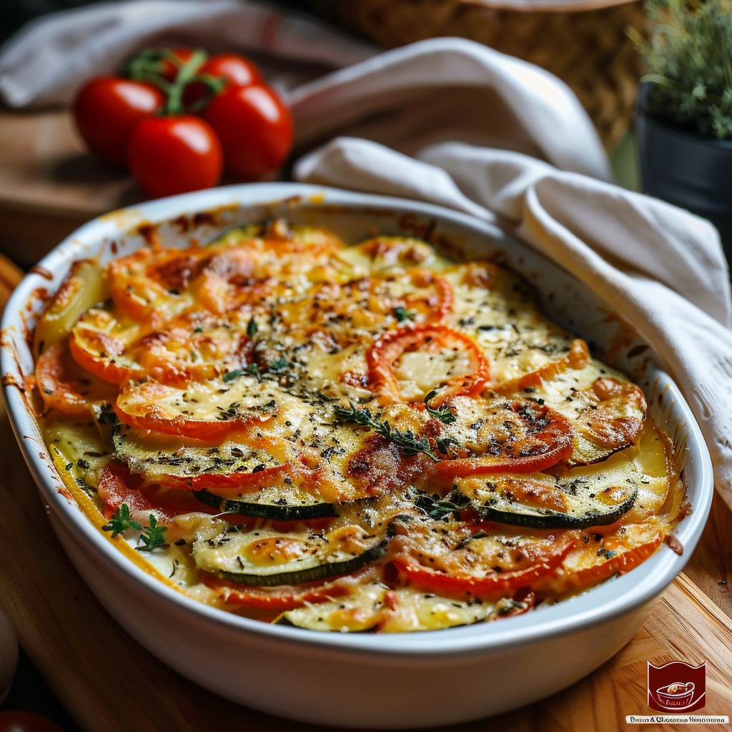 Gratin de tomates et courgettes : le goût de l'été au four