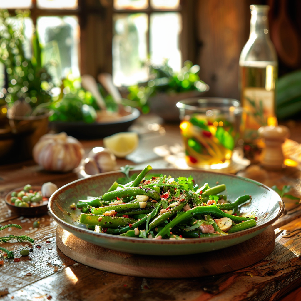 Salade de haricots verts vinaigrette : La fraîcheur provençale dans votre assiette