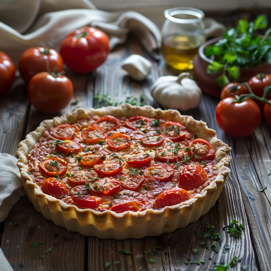 Tarte Tomate Moutarde : le goût authentique du Sud dans votre assiette